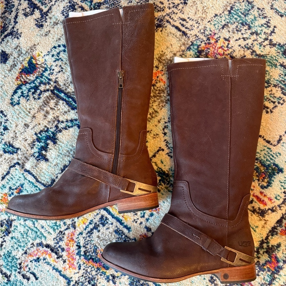UGG Dark Brown W Channing Boots 9.5